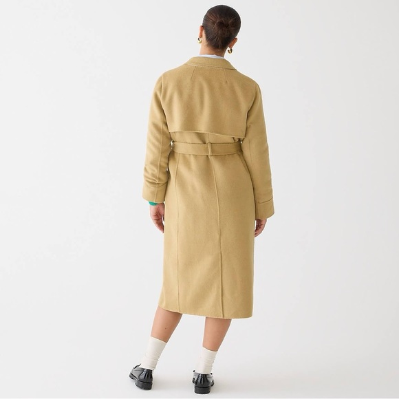J CREW HARRIET TRENCHCOAT KHAKI HONEY NWT SZ MED - Picture 3 of 4